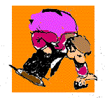 Illustration of man bending over