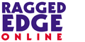 Logo design reading 'Ragged Edge online' 